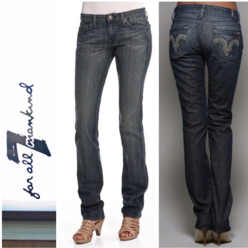 7 for All Mankind Kate Straight Leg Stretch Jeans